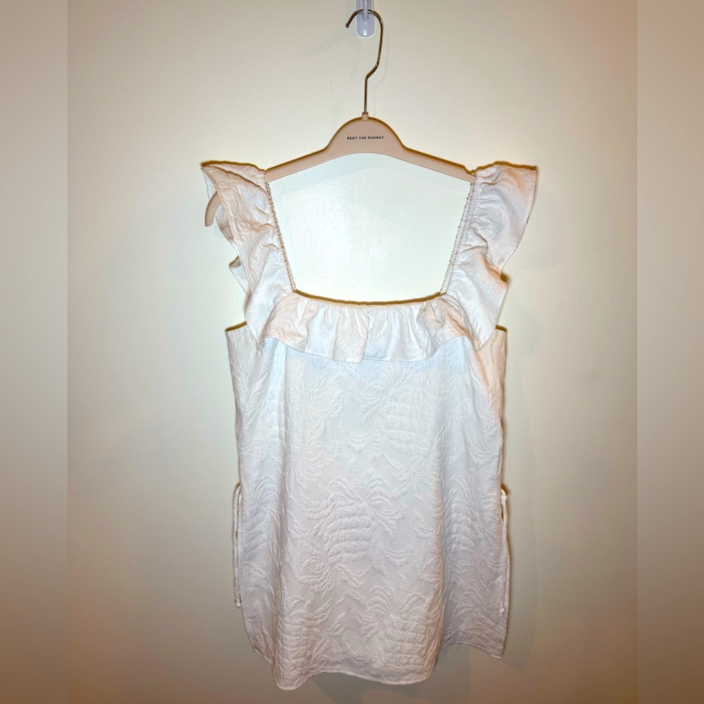 Lilly Pulitzer ZOYA White Jacquard Romper Dress -size 12
